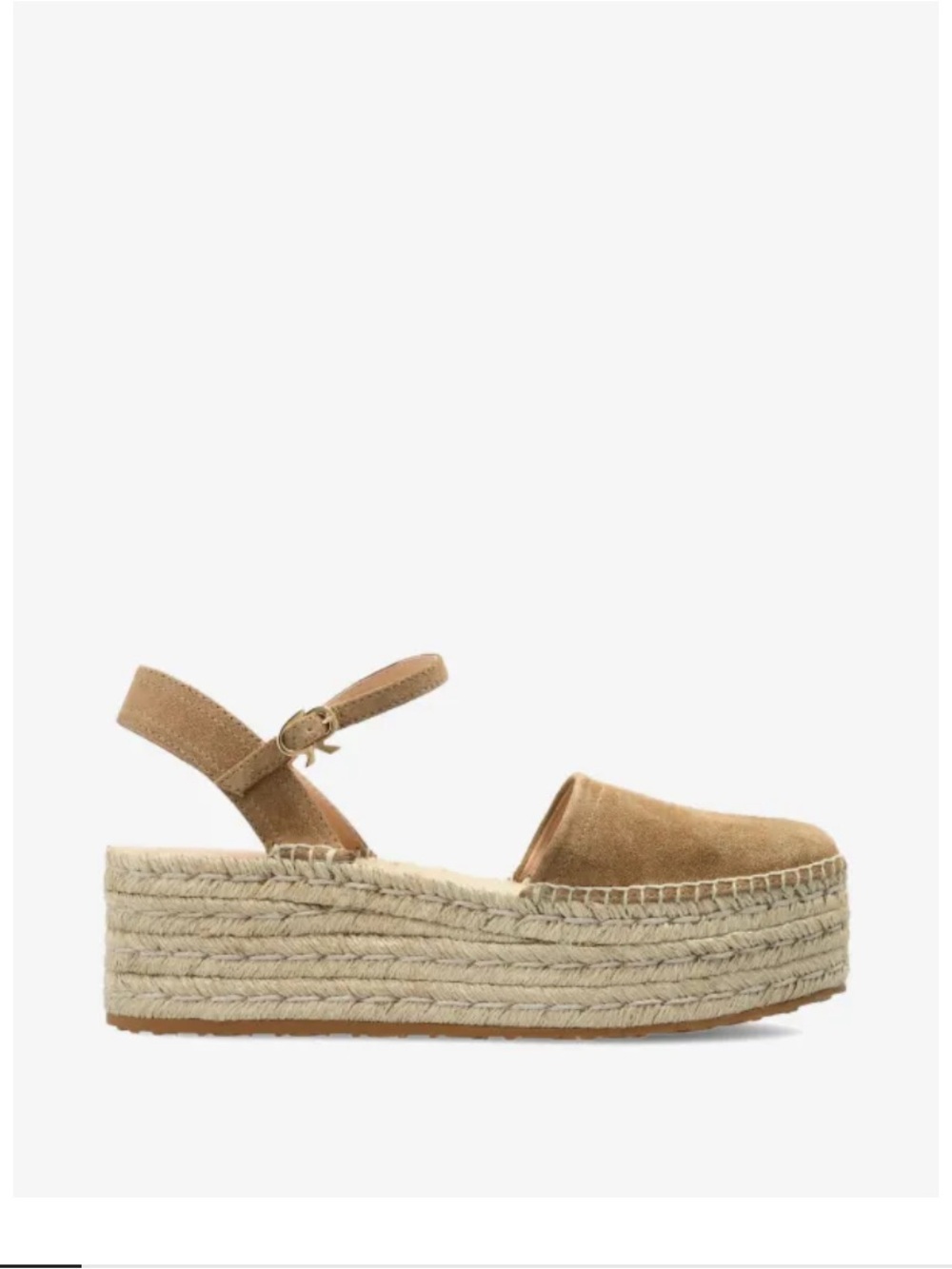 Gianvito Rossi Tan Suede Espadrille Wedge Sandals size 40.5 includes dust bag